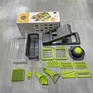 Trancheuse à légumes multifonctionnelle de haute qualité <span class=keywords><strong>Kit</strong></span> de trancheuse à légumes multifonctionnelle transfrontalière 16 en 1 trancheuse manuelle de cuisine - Product Image 5
