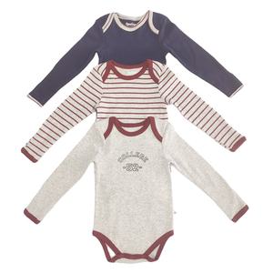 Oferta: Conjunto de 3 Piezas de Mono de Manga Larga para Bebé, 100% Algodón, Verano, Precio Económico, Lindo - Product Image 5