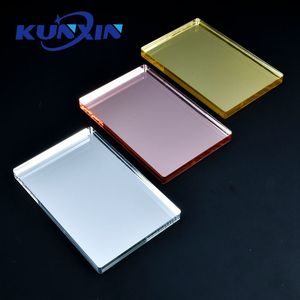 <span class=keywords><strong>Feuille</strong></span> de miroir acrylique auto-adhésive ou à revêtement argenté ou or rose Kunxin, écologique, pour la décoration - Product Image 4