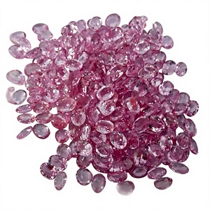 Zafiro Rosa Natural Gopika, Corte Oval Facetado 3x4mm, Gema Suelta de Alta Calidad VVS, Limpia a la Vista, de Rajastán, para Joyería - Product Image 1