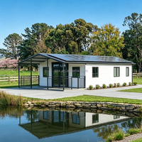 Maison préfabriquée moderne extensible imperméable avec terrasse, 2, 3 ou 4 chambres, maison modulaire préfabriquée, casa modulaire