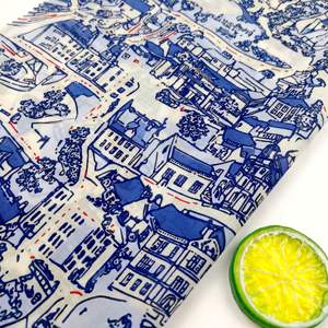 Nouvel arrivage de robe légère en popeline imprimée en pur coton tissée biologique peignée pour femmes et enfants - Product Image 3