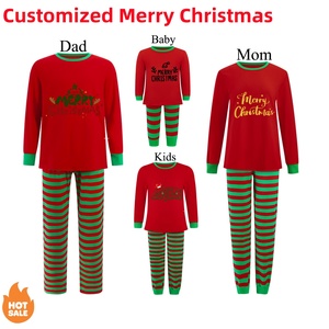 Pijamas navideños de 2 piezas, ropa de dormir para papá, mamá, niños, pijamas navideños personalizados, <span class=keywords><strong>Feliz</strong></span> <span class=keywords><strong>Navidad</strong></span> - Product Image 2
