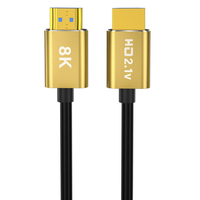 Câble HDMI plaqué or pour HDTV, jeux vidéo, PS4, home cinéma, vidéo, 1M2M5M, 8K60Hz, 4K120Hz, 3D, 8K 60Hz, 4K 48Gbps, HDR, or, câble HDMI 2.1 8K YL-H030