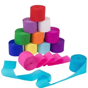 En gros <span class=keywords><strong>pas</strong></span> <span class=keywords><strong>cher</strong></span> partie décoration rouleau couleur crêpe papier - Product Image 2