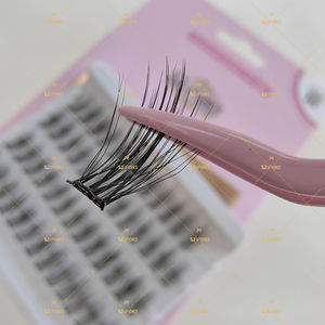 Pestañas sin pegamento con tecnología Pre-Bond, banda Superfina <span class=keywords><strong>de</strong></span> larga duración, pestañas acampanadas individuales - Product Image 6