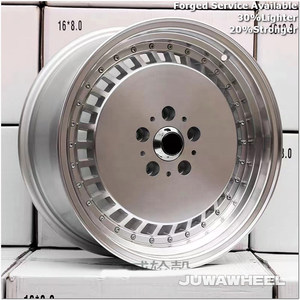 Geschmiedete Tiefbett-Silber-Konkavfelgen 17-18 Zoll für Audi A4 A5 BMW 3er Mercedes <span class=keywords><strong>AMG</strong></span> Maßgefertigte Leichtmetallräder - Product Image 2