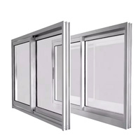 Moderne Doppelverglaste UPVC-Schiebetüren PVC-Drehfenster mit Aluminiumlegierungsrahmen für den Außenbereich für Hotels