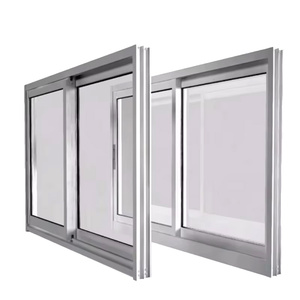 Moderne Porte Scorrevoli in Vetro Doppio con Telaio in PVC e Alluminio per Esterni di Hotel - Product Image 1