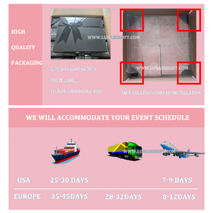 Lunaire màu hồng Hộp Quà Tặng Giỏ độc đáo Headband và cổ tay washband thiết lập tốt nhất người bạn sinh nhật Quà tặng đám cưới - Product Image 6