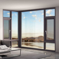 Puertas y Ventanas de Aluminio Premium: Ventana Corredera de Aluminio con Doble Acristalamiento Insonorizado Personalizada para Residencias de Lujo