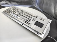 Teclado Industrial de Acero Inoxidable Personalizado de Precisión IP65 Resistente al Agua, 67 Teclas con Panel Táctil USB para Kiosco Médico, Máquina CNC