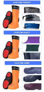 Bottes de pluie légères et imperméables à l'huile, résistantes aux fissures, antidérapantes, pour pêcheur et ferme Eva <span class=keywords><strong>Majorette</strong></span> - Product Image 4