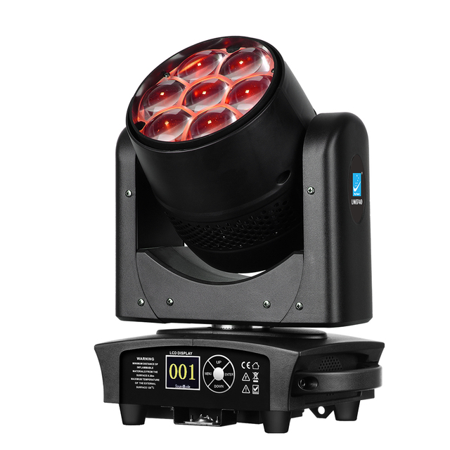Big Dipper LM0740 RGBW 4 in 1 Dmx512 Stage Light Bee Eye 7x40w Led Zoom Moving Head Lighting Club Disco Dj bar Stage Lighting