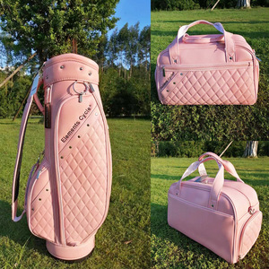 Sac de clubs de golf de voyage imperméable pour femmes <span class=keywords><strong>Macaron</strong></span> Rose Vert Couleurs Sacs de golf personnalisés en cuir PU Tour - Product Image 3