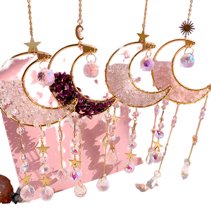 Venta al por mayor de cristal natural Sun Catcher árbol curativo decoración del hogar carillón de viento con tema de piedra para uso en interiores y exteriores - Product Image 1