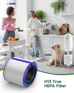 แผ่นกรอง HEPA กระจก360 Combi สำหรับเปลี่ยนไส้กรองคาร์บอนสำหรับ DP04 HP04 TP04 Dysons - Product Image 6