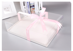 Venta al por mayor de buena calidad de plástico transparente <span class=keywords><strong>rectangular</strong></span> cuadrado plano árabe número pastel caja contenedor - Product Image 5