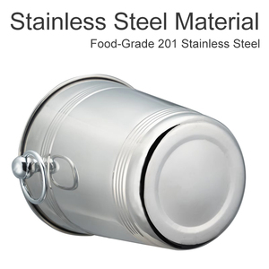 Công suất lớn thép không gỉ Xô đá với vòng kim loại Xử Lý & sọc thiết kế cho quán bar & bên giá kinh tế - Product Image 3