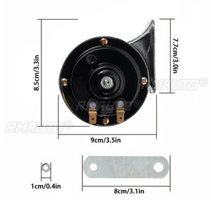 1/2PcS Klaxon Électrique Super Puissant 110DB 12V Étanche Type Escargot Son Fort pour Voiture Moto Camion Bateau - Product Image 4