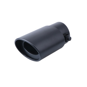 2.5 Inch Universal Black Carbon Fiber <strong>Exhaust</strong> Muffler Single Outlet Auto End Pipe Car Accessory <strong>Exhaust</strong> Pipe - Product Image 1