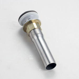 Desagüe de fregadero emergente de acero inoxidable de 2.8 pulgadas con rosca anticorrosión para lavabo de baño - Product Image 1