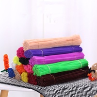 Tiges de Chenille DIY, Nettoyeurs de Tuyaux en Fil Pelucheux pour Bouquet de Fleurs, Bâtonnets Torsadés, Jouets Éducatifs pour Enfants, Loisirs Créatifs Manuels