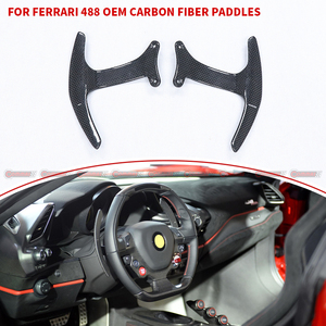 Palanca de Cambios de Fibra de Carbono Seca Tipo 488 de Repuesto para Ferrari 488 GTB, Palanca de Cambios Negra, Piezas de Modificación para Automóviles - Product Image 4