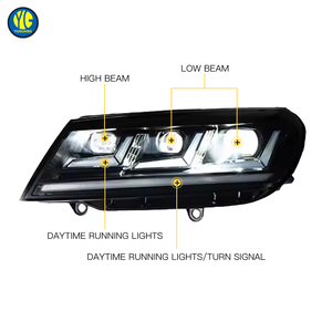 YU GUANG para Volkswagen <span class=keywords><strong>Touareg</strong></span> <span class=keywords><strong>VW</strong></span> <span class=keywords><strong>Touareg</strong></span> 2016 2017 <span class=keywords><strong>2018</strong></span> Actualización de luz de cabeza Led lámpara de cabeza accesorios de faro delantero - Product Image 5
