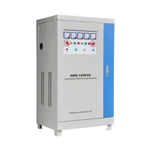 Série SBW Super Big Power AVR 150 120 100 50 Kva stabilisateur de régulateur de tension automatique triphasé