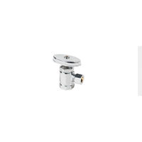Válvula Angular Cromada Duradera OEM, Válvula de Agua Manual de Latón Forjado de 3/8\" FIP X 1/4\" OD