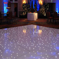 Starlit lumineux led avec espace de danse, étoile numérique, pour mariage, vente en gros,