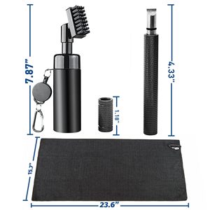 Ampia copertura personalizzata in Nylon Anti <span class=keywords><strong>serbatoio</strong></span> di perdite tubo bottiglia Spray Club Groove temperino asciugamano pulito spazzola per mazze da Golf - Product Image 2