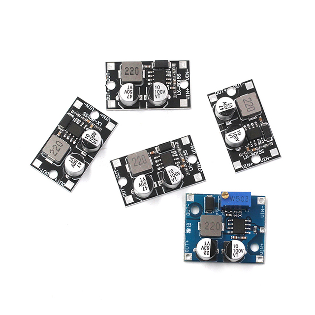 DC-DC Buck Converter Module Adjustable Step Down Power Supply Black Aluminum Board 5V 9V 12V 24V 1-62V