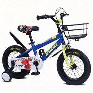 Bicicleta Infantil de 12/16 Pulgadas con Ruedas de Entrenamiento, Bicicleta para Niños y Niñas de 2 a 9 Años, Cuadro de Acero, Bicicleta para Niños Pequeños, OEM - Product Image 3