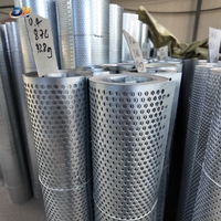 Rollo de Lámina Metálica de Malla Perforada de Acero Inoxidable 304 316, Grosor y Diámetro de Orificios Personalizados, Suministro de Fábrica