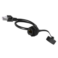 Connecteur circulaire étanche Lshitech, prise femelle RJ45 de qualité supérieure 180 ° /90 °   Câble d'extension 0,1-1 m pour un transfert de données efficace