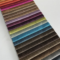60 couleurs en stock doux lin polyester canapé tissu d'ameublement 100% imperméable tissé maison Textile tissu livraison rapide