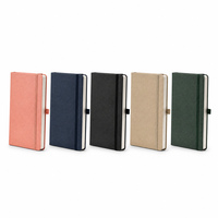 Carnet A5 en cuir PU rigide avec élastique, reliure thermique, idéal pour promotion ou cadeau