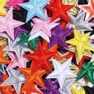 Giày Mũ Đồng Phục May Thêu Các Bản Vá Lỗi Màu Đỏ Trắng Vàng Sao Tình Yêu Trái Tim Vá Sắt Trên Các Bản Vá Lỗi Cho Quần Áo Tùy Chỉnh - Product Image 6