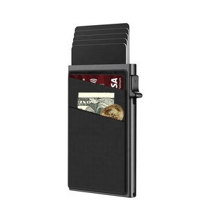 Tilonstar tc100p Slimline túi nhôm truy cập thẻ tín dụng <span class=keywords><strong>Wallet</strong></span> Pop Up RFID chủ thẻ cho nam giới - Product Image 1
