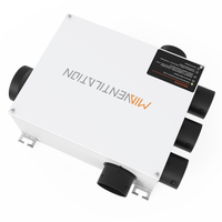 Ventilateur de plafond intelligent pour salle de bain, avec raccordement aux conduites de ventilation des toilettes, moteur DC, extracteur d'air en acier inoxydable pour salle de bain, hôpital, salle à manger