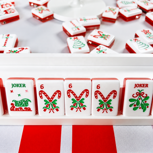 Jeu <span class=keywords><strong>de</strong></span> Mahjong Américain en Acrylique à Motifs <span class=keywords><strong>de</strong></span> Dessins Animés Mignons pour Noël, Boîte Cadeau avec Motifs <span class=keywords><strong>de</strong></span> Traîneau, Jeu <span class=keywords><strong>de</strong></span> <span class=keywords><strong>Table</strong></span> pour Offrir en Cadeau aux Amis lors des Fêtes - Product Image 3