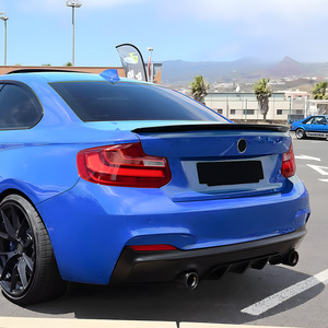 Alerón Trasero para BMW Serie 2 F22 F23 M Sport MP, Acabado Negro Piano con Textura de Fibra de Carbono Mate - Product Image 1