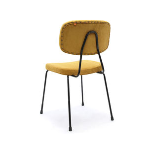 Sedia da ristorante in pelle impilabile in ferro morden personalizzata all'ingrosso sedia da caffè in metallo stile industriale vintage - Product Image 6