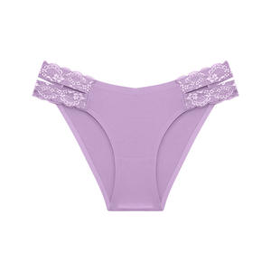 Tanga de microfibra ultraligera de talla grande para <span class=keywords><strong>mujer</strong></span>, <span class=keywords><strong>ropa</strong></span> <span class=keywords><strong>interior</strong></span> básica Invisible suave de cintura baja sin costuras, Bikini romántico Sexy - Product Image 2