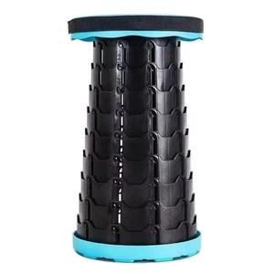 Portable Telescopic Camping <b>Chair</b> 25cm Collapsible Lightweight Plastic Outdoor <b>Folding</b> Stool For Travel And Camping - Product Image 2