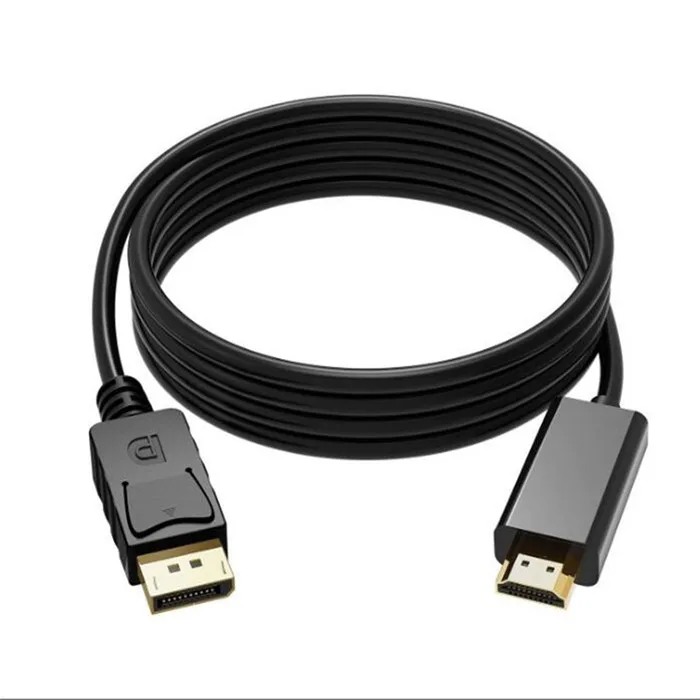 OEM высококачественный 6-футовый переходник с порта дисплея «папа» на HDMI «мама», переходник DP на HDMI с позолоченным шнуром, поддержка 1080P