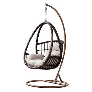 Chaise longue d'extérieur en rotin pour deux places pour le jardin, populaire pour l'extérieur, balançoire pour le jardin - Product Image 4