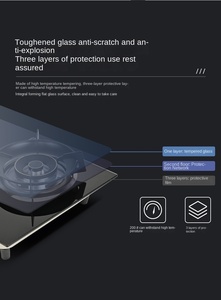 1-Electric 3-<strong>Gas</strong> Combo <strong>Gas</strong> Stove Efficient Versatile Iron Cooking Solution for Household Use Electronic <strong>Ignition</strong> for Outdoor - Product Image 6